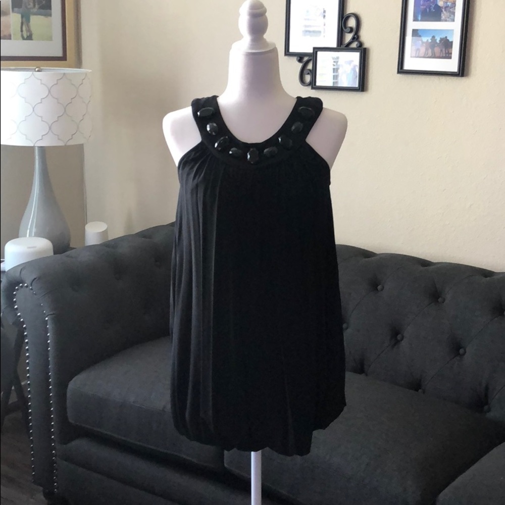 Black | Statement Neckline Dress